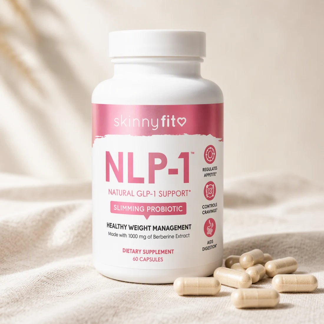 SkinnyFit NLP-1 Natural bottle with capsules